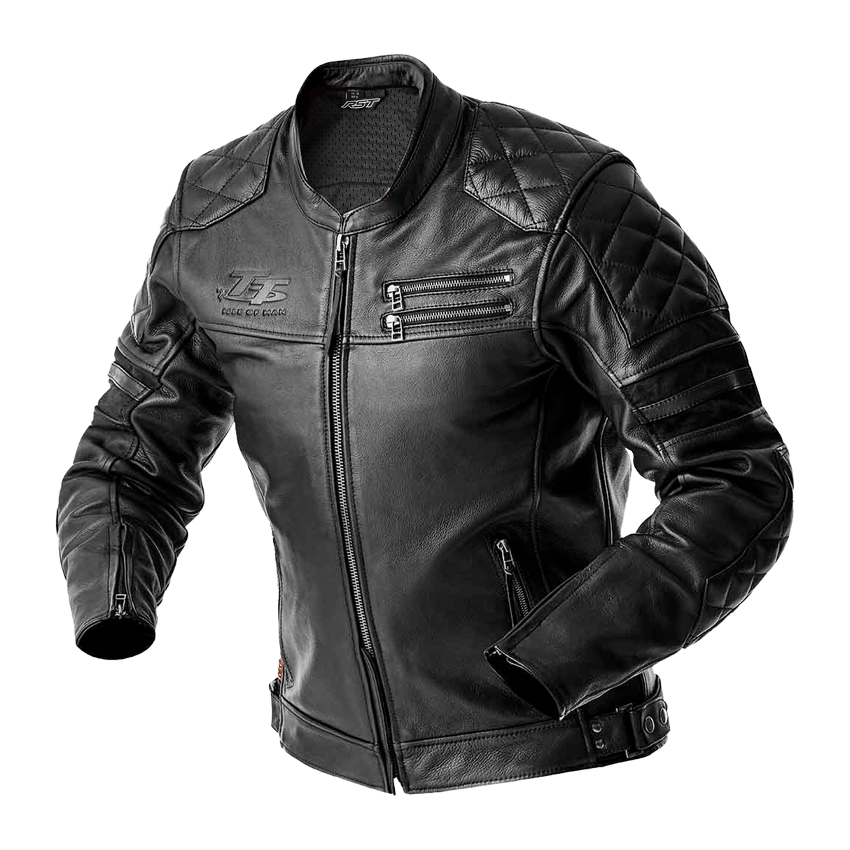 RST Hillberry D3O Motorcycle Leather Jacket - Black