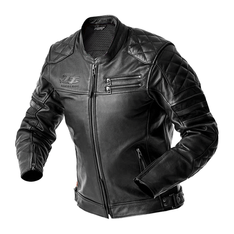 RST Hillberry D3O Motorcycle Leather Jacket - Black
