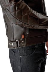 RST Hillberry D3O Motorcycle Leather Jacket - Brown