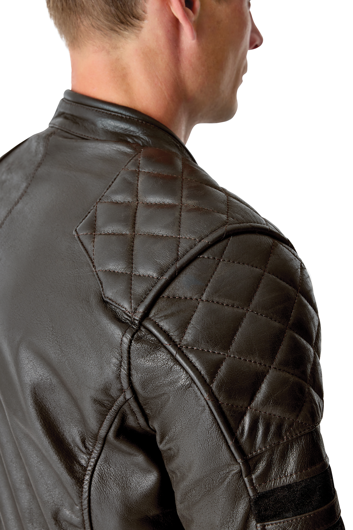 RST Hillberry D3O Motorcycle Leather Jacket - Brown