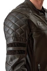 RST Hillberry D3O Motorcycle Leather Jacket - Brown