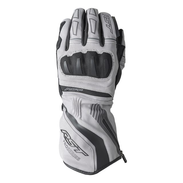 RST Vega Waterproof Motorcycle Gloves Silver Grey