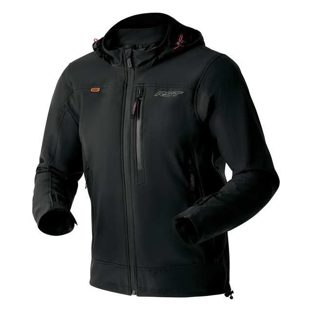 RST Havoc D3O Textile Jacket Black Armoured Hoodie