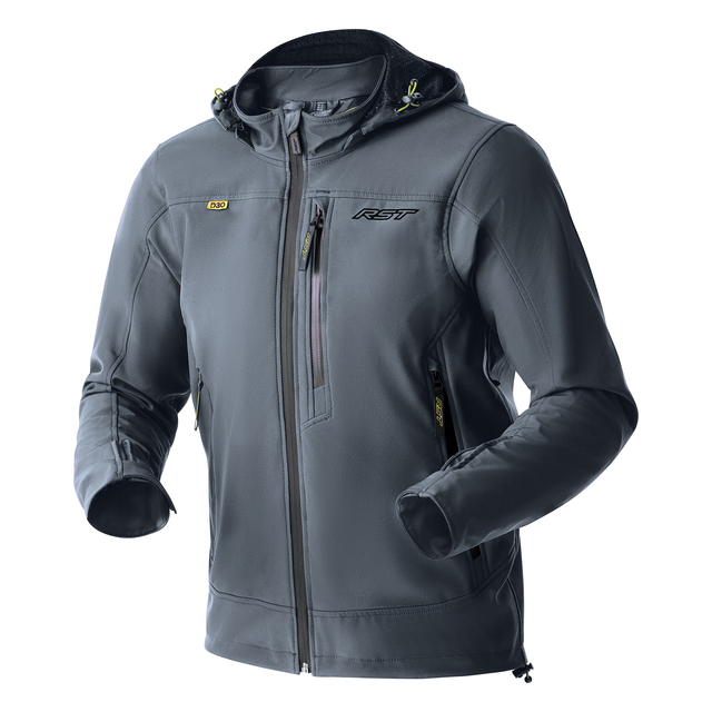 RST Havoc D3O Mens Textile Armoured Hoodie Jacket - Grey