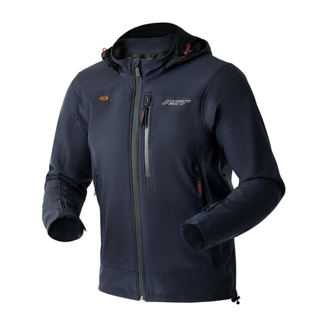 RST Havoc D3O Mens Textile Armoured Hoodie Jacket - Navy blue