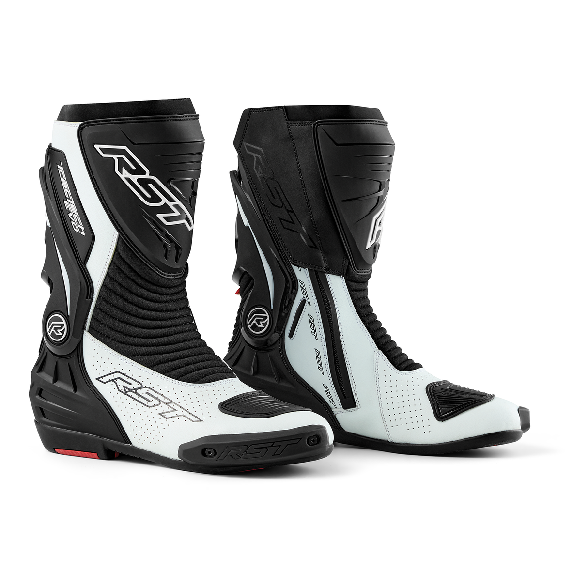 RST Tractech Evo D3O Motorcycle Boots - White