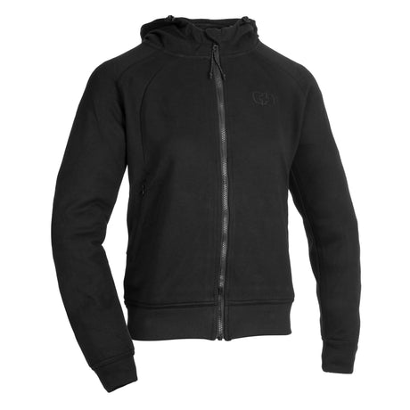 Oxford Armourlite AA Contour Motorcycle Armoured Womens Hoodie Black