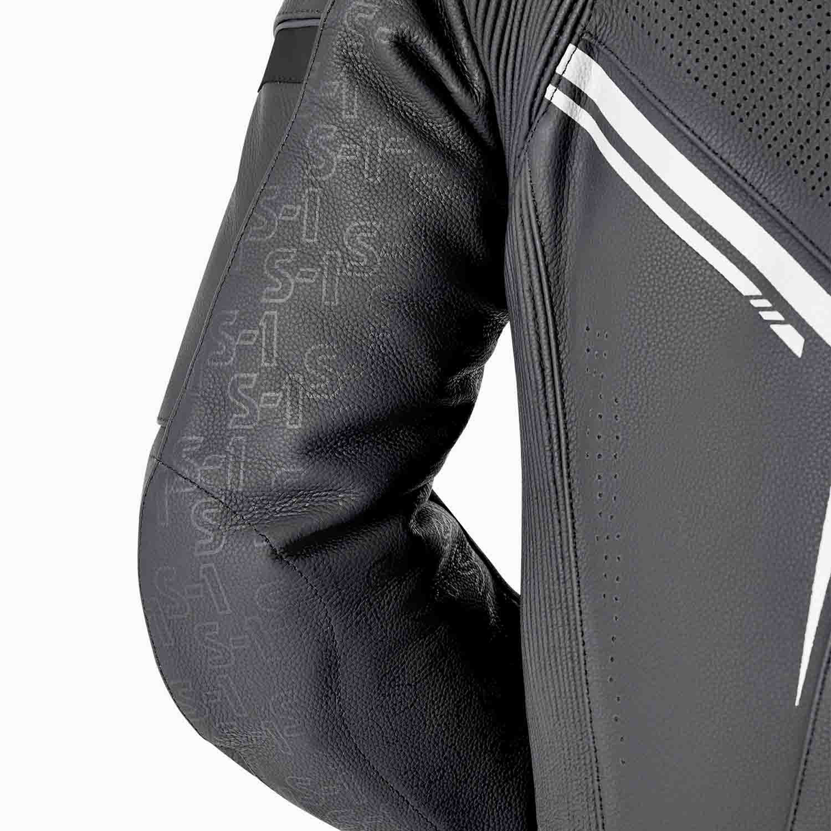 RST S1 D3O CE One Piece Motorcycle Leather Suit Black / Black / White