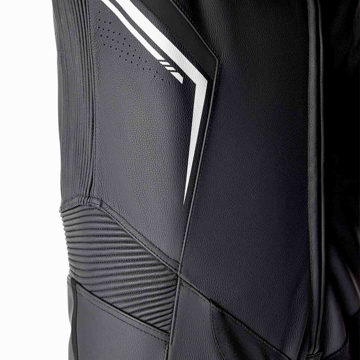 RST S1 D3O CE One Piece Motorcycle Leather Suit Black / Black / White