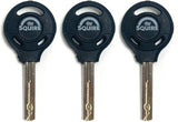 Squire Matterhorn Motorcycle Disc Lock 13mm With Reminder Cable Sold Secure Gold