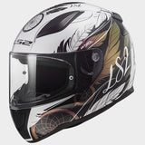 LS2 FF353 Rapid II Boho White Black Pink Motorcycle Helmet