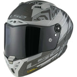 LS2 FF805 Thunder GP Aero Polar Matt Black Carbon Motorcycle Helmet