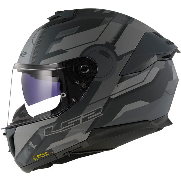 LS2 FF808 Stream II Shadow Motorcycle Helmet
