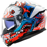 LS2 FF808 Stream II Inferno White Blue Motorcycle Helmet