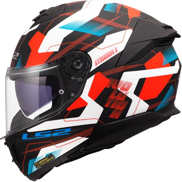 LS2 FF808 Stream II Mika White Blue Red Motorcycle Helmet