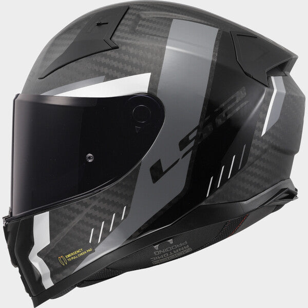 LS2 FF811 Vector II Carbon Grid Matt Black Grey Motorcycle Helmet