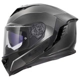 LS2 FF818 Storm III Solid Gloss Jeans Titanium Motorcycle Helmet