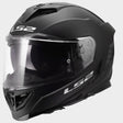 LS2 FF818 Storm III Solid Matt Black Motorcycle Helmet