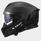 LS2 FF818 Storm III Solid Matt Black Motorcycle Helmet