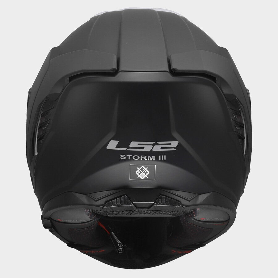 LS2 FF818 Storm III Solid Matt Black Motorcycle Helmet