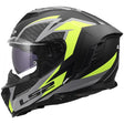 LS2 FF818 Storm III Matt Dynamo Black Hi-Vis Yellow Motorcycle Helmet Fluo