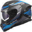 LS2 FF818 Storm III Komai Motorcycle Full Face Helmet Black Blue