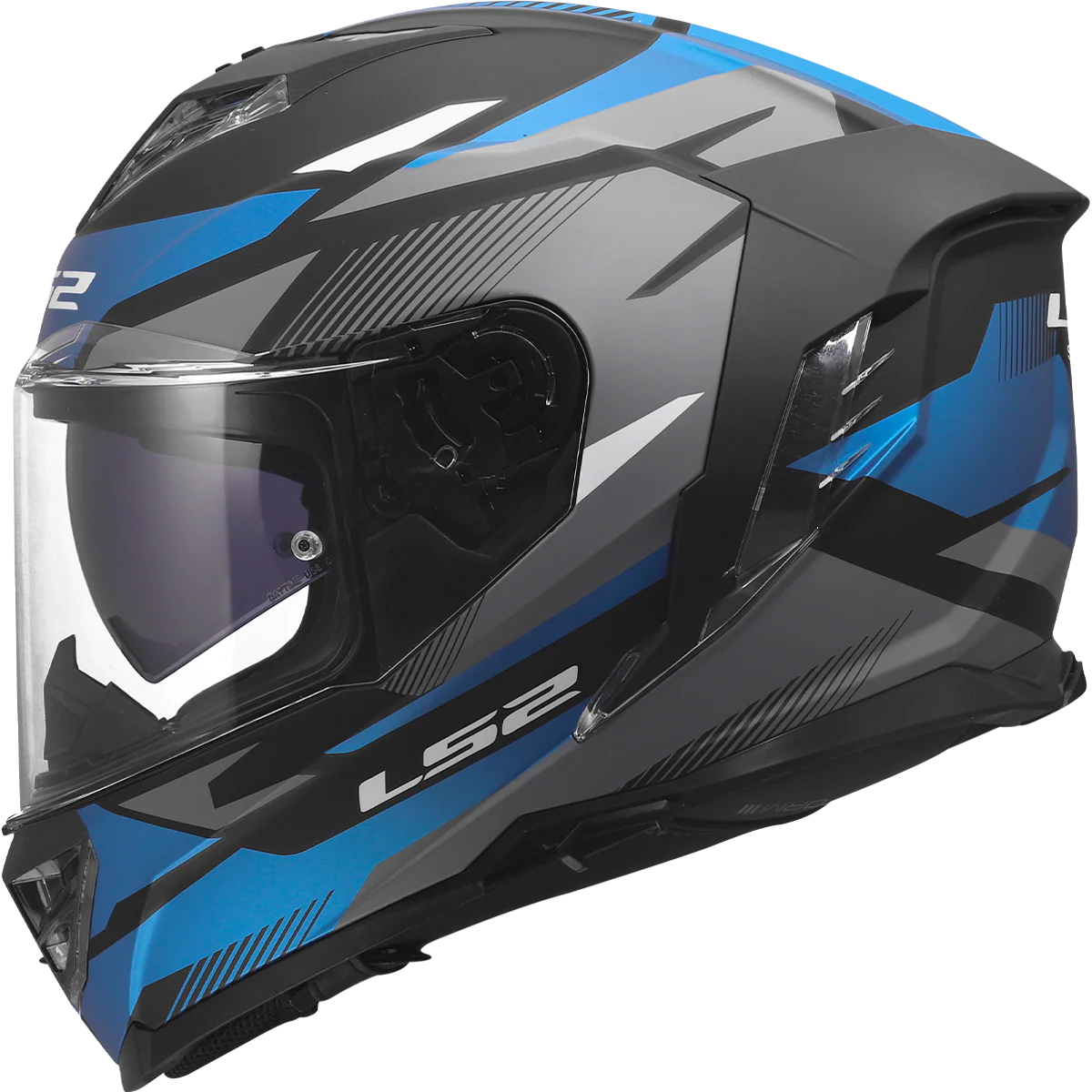 LS2 FF818 Storm III Komai Motorcycle Full Face Helmet Black Blue