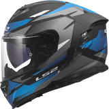 LS2 FF818 Storm III Komai Motorcycle Full Face Helmet Black Blue