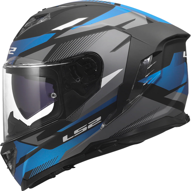 LS2 FF818 Storm III Komai Motorcycle Full Face Helmet Black Blue