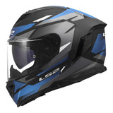 LS2 FF818 Storm III Matt Komai Black Blue Motorcycle Helmet