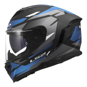 LS2 FF818 Storm III Matt Komai Black Blue Motorcycle Helmet