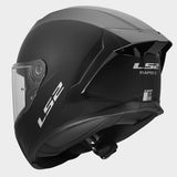LS2 FF820 Rapid III Solid Matt Black Motorcycle Helmet