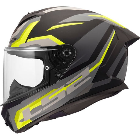 LS2 FF820 Rapid III Matt Hyper Black Hi-Vis Yellow Motorcycle Helmet