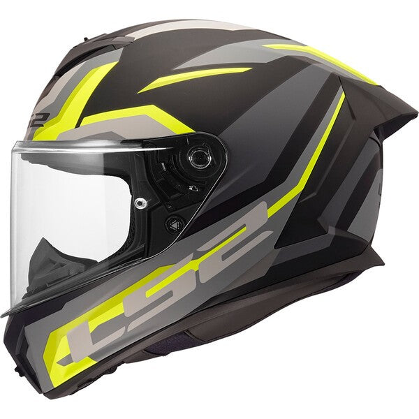 LS2 FF820 Rapid III Matt Hyper Black Hi-Vis Yellow Motorcycle Helmet
