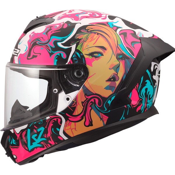 LS2 FF820 Rapid III Matt Cyberg Motorcycle Helmet
