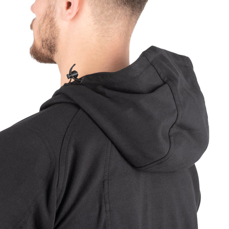 Oxford Armourlite AA Lockon Motorcycle Armoured Mens Hoodie Black