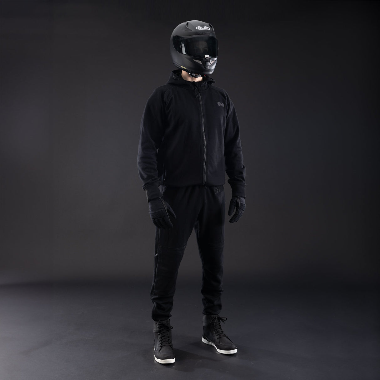 Oxford Armourlite AA Lockon Motorcycle Armoured Mens Hoodie Black