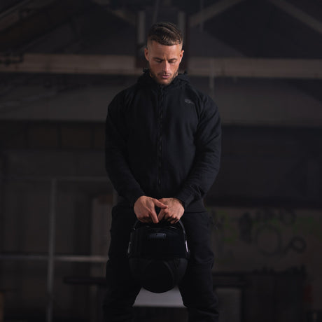 Oxford Armourlite AA Lockon Motorcycle Armoured Mens Hoodie Black