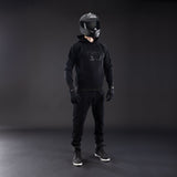 Oxford Armourlite AA Pullon Motorcycle Armoured Mens Hoodie Black