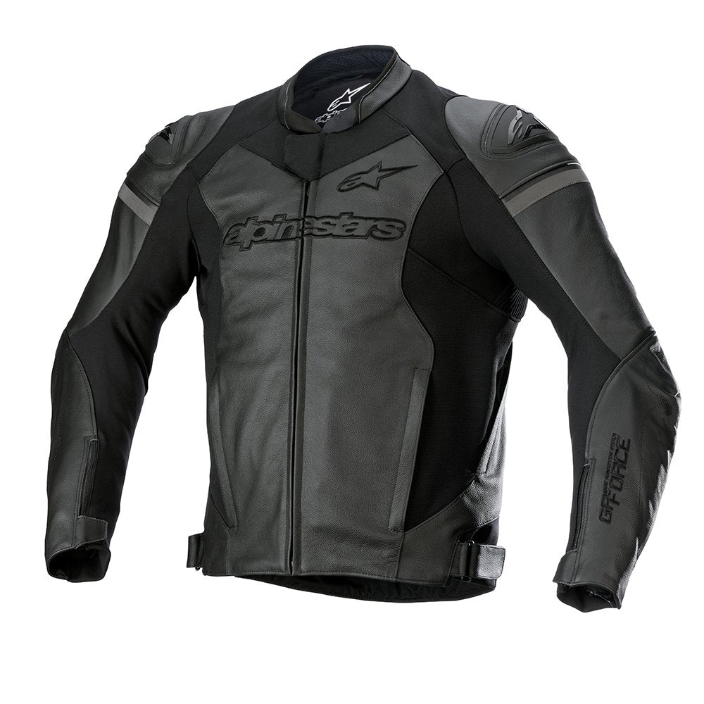Alpinestars Gp Force Armoured Motorcycle Leather Jacket Black