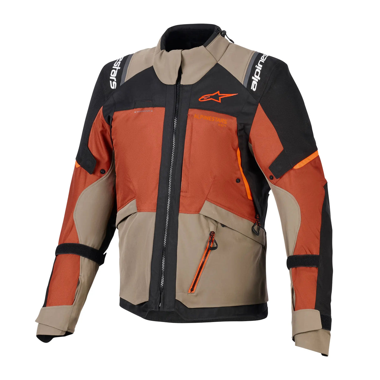 Alpinestars Andes V4 Drystar Men’s Motorcycle Jacket Walnut / Rust / Black