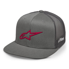 Alpinestars 3D Ageless Trucker Hat Grey Red