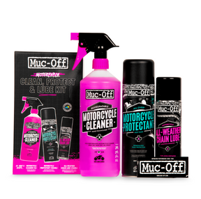 Muc-Off Motorcycle Cleaner Protectant All Weather Chain Lube Kit V2