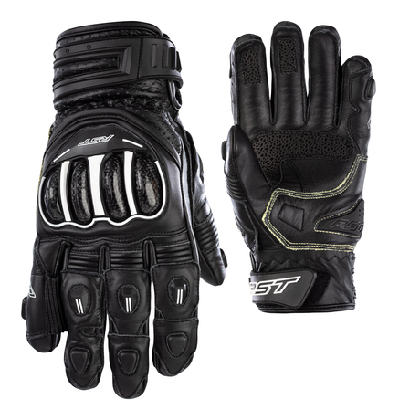 RST Tractech Evo 4 Short CE Motorcycle Leather Mens Gloves Black