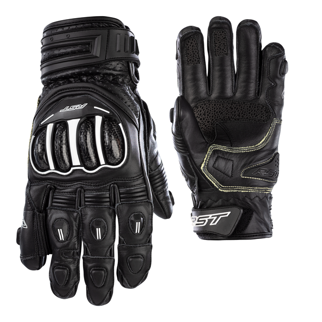 RST Tractech Evo 4 Short CE Motorcycle Leather Mens Gloves Black