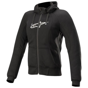 Alpinestars Stella Chrome Sports Motorcycle Armoured Hoodie Black