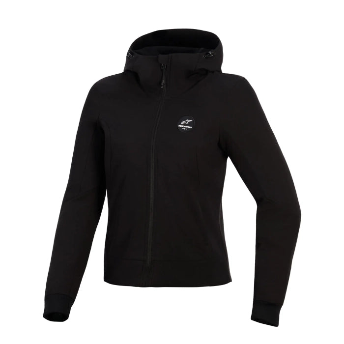 Alpinestars Stella Radium Tech Motorcycle Armoured Ladies Hoodie Black