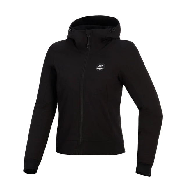 Alpinestars Stella Radium Tech Motorcycle Armoured Ladies Hoodie Black