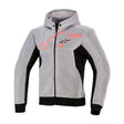 Alpinestars Chrome Superairflow Men’s Motorcycle Armoured Hoodie Grey Red