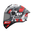MT Targo S Sergio Garcia Motorcycle Full Face Helmet Red White